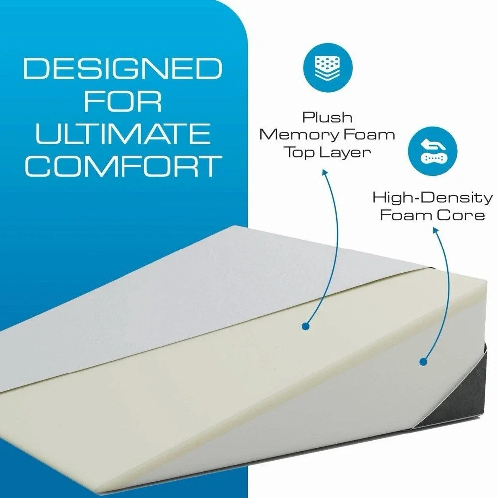 Kolbs Extra Wide Bed Wedge‎ Pillow for Sleep 7.5